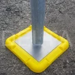 Spigot Base Plates - 150x150x2mm Self Colour