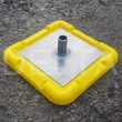 Spigot Base Plates - 150x150x2mm Self Colour