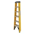 6 Tread Fibreglass Heavy Duty Trade Stepladder