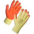 Latex Palm Coated Handler Gloves - Orange 12 Pack in Large