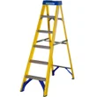 Werner 6 Tread Fibreglass Heavy Duty Trade Stepladder