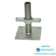 AB5 Base Jack - 4 Tonne Capacity - Zinc Plated 200mm