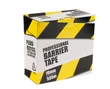 Barrier Safety Tape - Black & Yellow (non-sticky) 70mm x 500m
