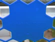 PLASTIC BRICKGUARD (HEXGUARD) - 100 pack - Blue