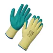 Latex Palm Coated Handler Gloves - Green 12 Pack in Extra Large