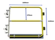 Double Width Self Closing Safety Gate (Galvanised)