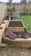 Raised Garden Beds Tanalised Timber - 2.4m (8ft) x 1.8m (6ft)
