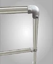 1.1m Handrail Standard End Post - 48.3mm O/D Tube