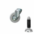 Braked Swivel Castor & Expander for 33.7mm Tube