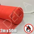 Red Fire Retardant Debris Netting - 2m x 50m
