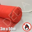 Flame Retardant Debris Netting - 3m x 50m - Red