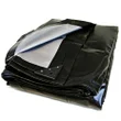 Tarpmaster Super Heavy Duty Tarpaulin - 1.83m x 3.6m, Black/Silver