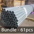 BUNDLE (61pcs) of 13ft Hi Yield Scaffold Tube – Galv 48.3mm o/d, 3.2mm Wall-Copy