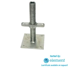 AB9 Base Jack - 4 Tonne Capacity - Zinc Plated 310mm