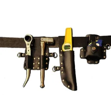 Black Leather Tool Belt Kit inc Tools