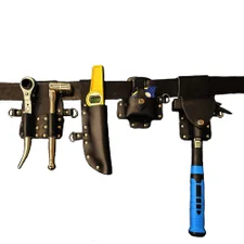 Black Leather Tool Belt Kit inc Tools & Hammer