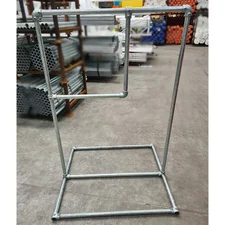 Wide Base Freestanding Scaffolding Clothes Rail Kit - Grid Rail