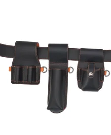 Black Leather Tool Belt Kit
