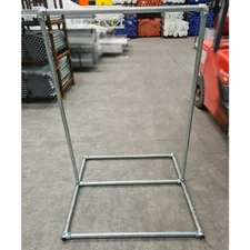 Wide Base Freestanding Scaffolding Clothes Rail Kit - Single Rail