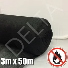 Flame Retardant Debris Netting - 3m x 50m - Black