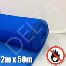 Fire Retardant Debris Netting - 2m x 50m Blue