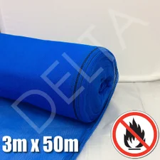 Fire Retardant Debris Netting - 3m x 50m Blue