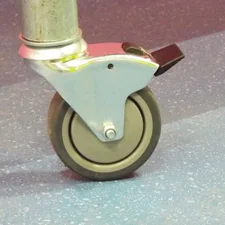 Braked Swivel Castor & Expander for 42.4mm / 48.3mm Tube