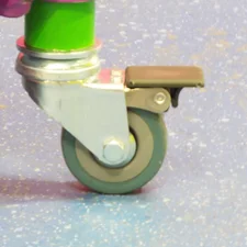 Braked Swivel Castor & Expander for 33.7mm Tube