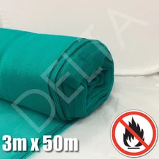 Debris Netting - Fire Retardant - 3m x 50m - Green