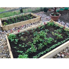 Untreated Timber Raised Garden Beds - 2.4m (8ft) x 2.4m (8ft)