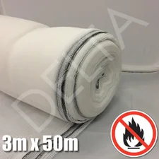 Flame Retardant Debris Netting - 3m x 50m White