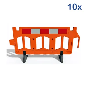 10x Pack Chapter 8 Traffic Barrier - Orange