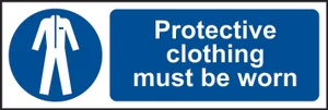 Protective clothing must be worn - RPVC (300 x 100mm)