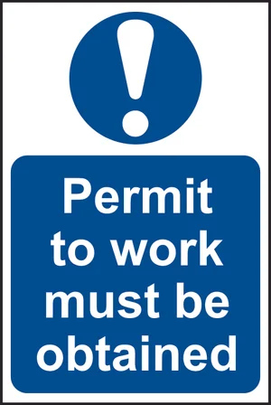 Permit to work - PVC (400 x 600mm)