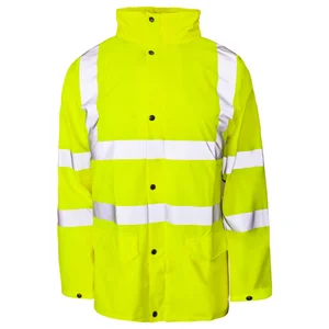 Hi Vis Storm-Flex PU Jacket Yellow