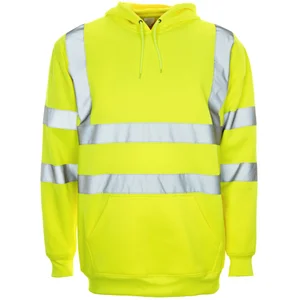 Hi Vis Hooded Sweatshirt Yellow