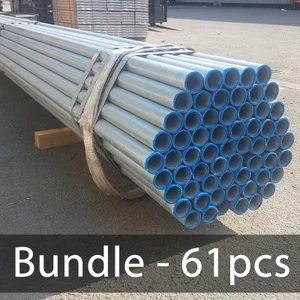 BUNDLE (61pcs) of 7ft Scaffold Tube – Galv 48.3mm o/d, 4mm Wall