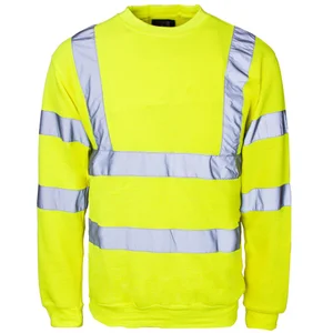 Hi Vis Crew Neck Sweatshirt Yellow