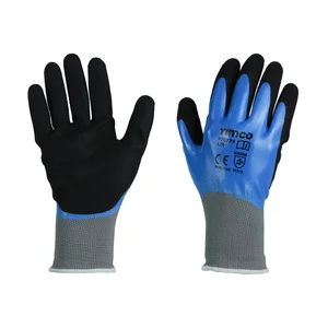 Waterproof Grip Gloves - Large Blue (Single Pair)