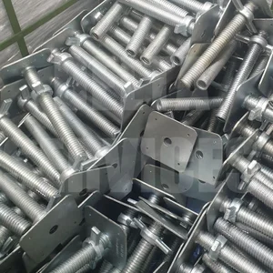 (Pallet of 400) AB9 Base Jack - 4 Tonne - Zinc Plated 310mm