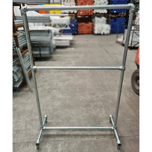 Freestanding Scaffolding Clothes Rail Kit - Double Rail