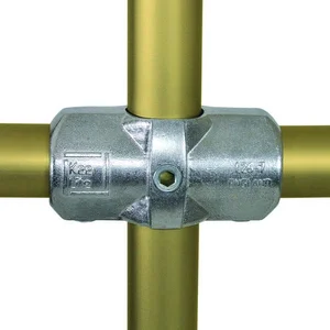 Aluminium Two Socket Cross (33.7mm) - Kee Lite (L26-6)