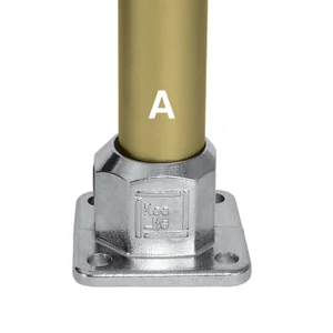 Aluminium Square Base Plate (33.7mm) - Kee Lite (L152-6)