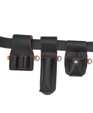 Black Leather Tool Belt Kit