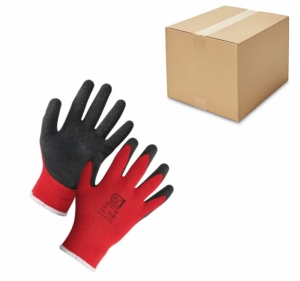 Latex Palm Coated Handler Gloves - Red - BOX (120x pairs)-Copy