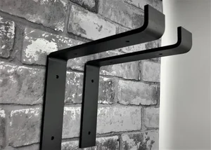 Pair of "Down Style" Scaffold Shelf Brackets - 9" Boards