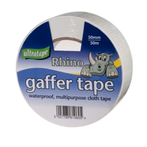 Heavy Duty Gaffa Duct Tape, White, 48mm x 50m