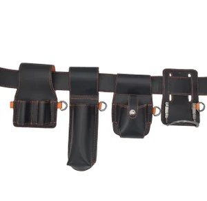 Hammer Loop Black Leather Tool Belt Kit