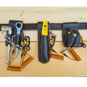 Black Leather Tool Belt Kit inc Tools & Lanyards