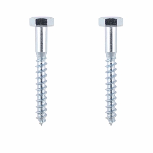 132D Coach Screw Fixing Set - M12 X 100MM BZP (Timber)